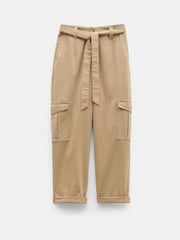 Hush Brown High Waist Belted Trousers - Image 5 of 5