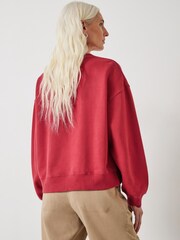 Hush Red Rozanne Boxy Sweatshirt - Image 2 of 4