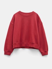 Hush Red Rozanne Boxy Sweatshirt - Image 4 of 4
