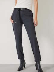 Hush Black Tanya Tapered Chino Trousers - Image 1 of 6