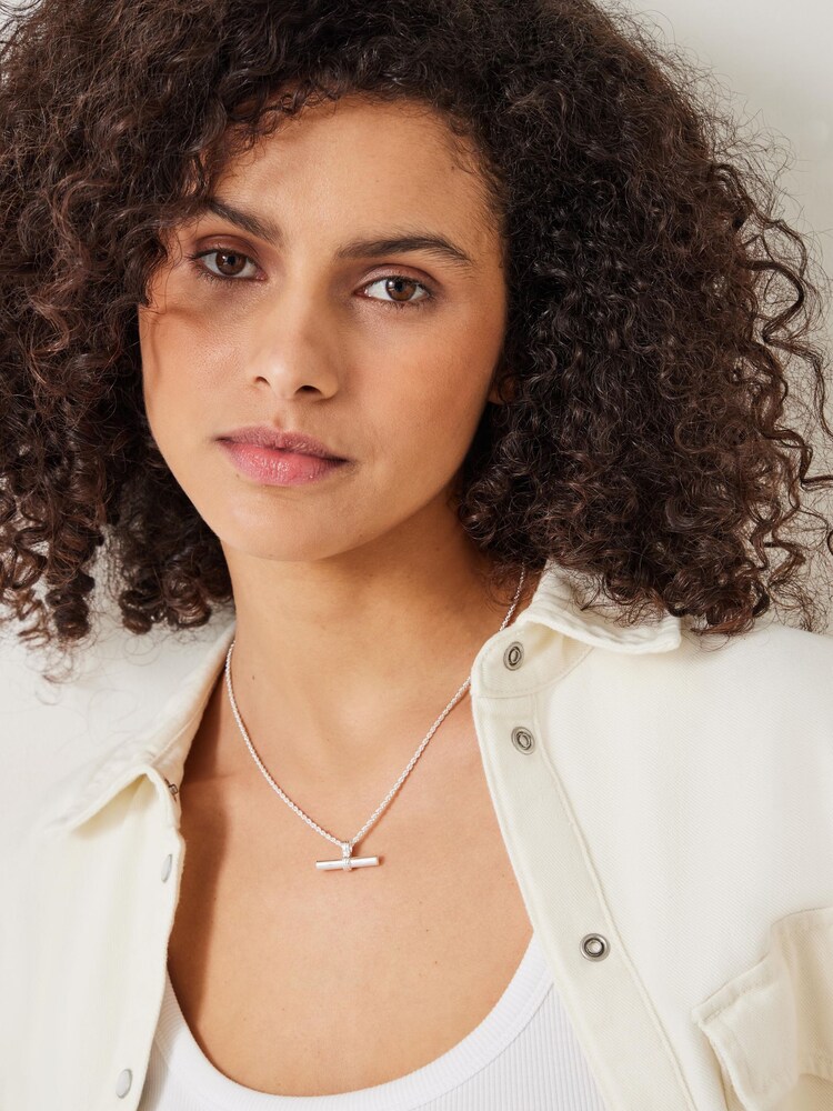 Hush Silver Harlow T-Bar Necklace - Image 1 of 5