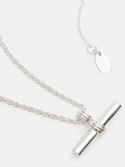 Hush Silver Harlow T-Bar Necklace - Image 5 of 5
