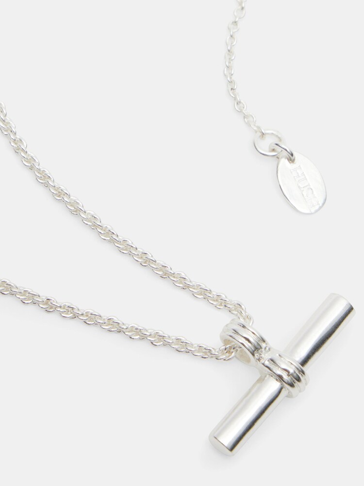 Hush Silver Harlow T-Bar Necklace - Image 5 of 5