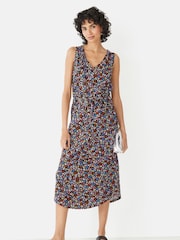 Hush Animal Print V-Neck Jersey Midi Dress - Image 3 of 4
