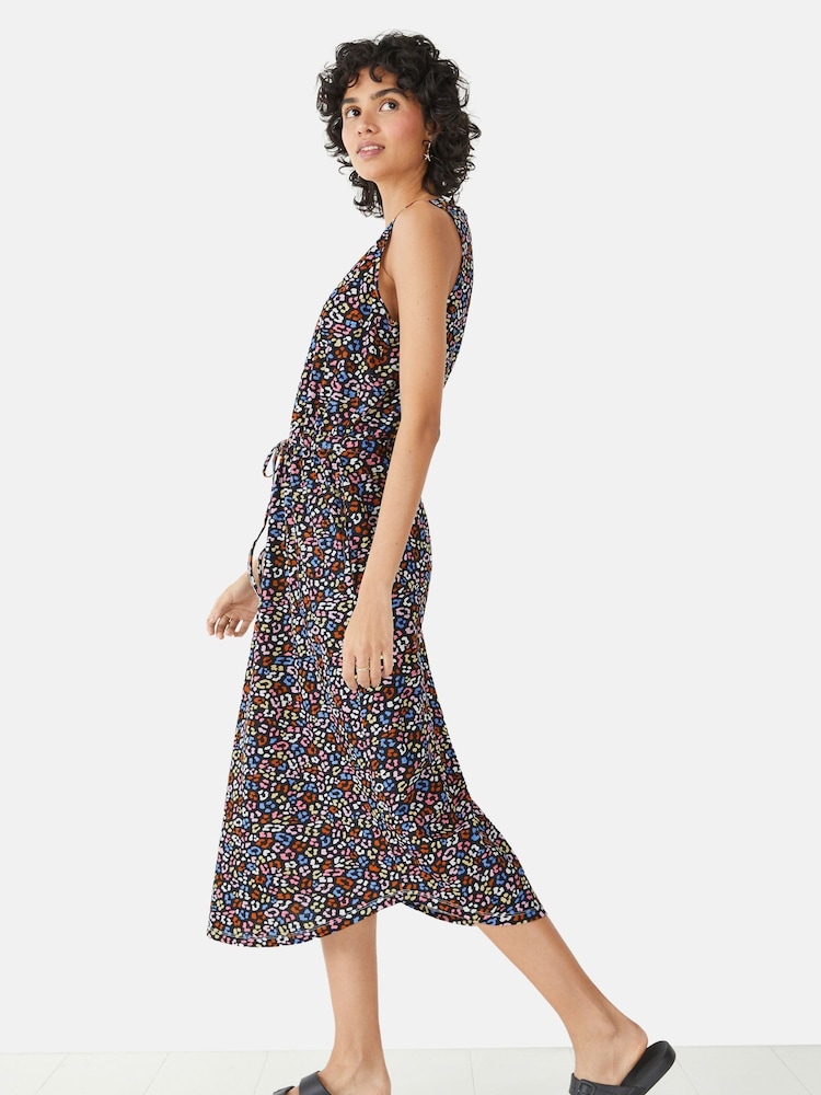 Hush Animal Print V-Neck Jersey Midi Dress - Image 4 of 4