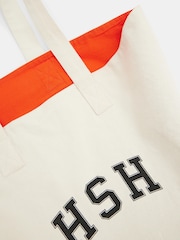 Hush Cream Charlotte Canvas Graphic 100% Cotton Tote Bag - Image 3 of 4