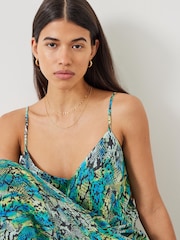 Hush Green Sydney Printed Maxi Slip Dress - Image 1 of 4
