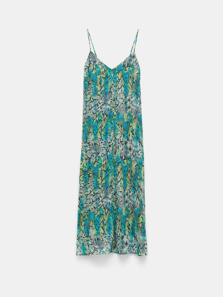 Hush Green Sydney Printed Maxi Slip Dress - Image 4 of 4