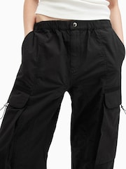 AllSaints Black Barbara Trousers - Image 3 of 8