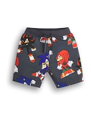 Vanilla Underground Grey Boys Sonic Sweatshirt and Shorts Set - Image 3 of 5
