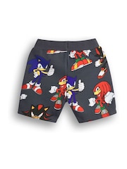 Vanilla Underground Grey Boys Sonic Sweatshirt and Shorts Set - Image 4 of 5