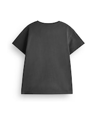 Vanilla Underground Grey Girls 100% Cotton Stitch T-Shirt and Cycling Shorts Set - Image 3 of 6