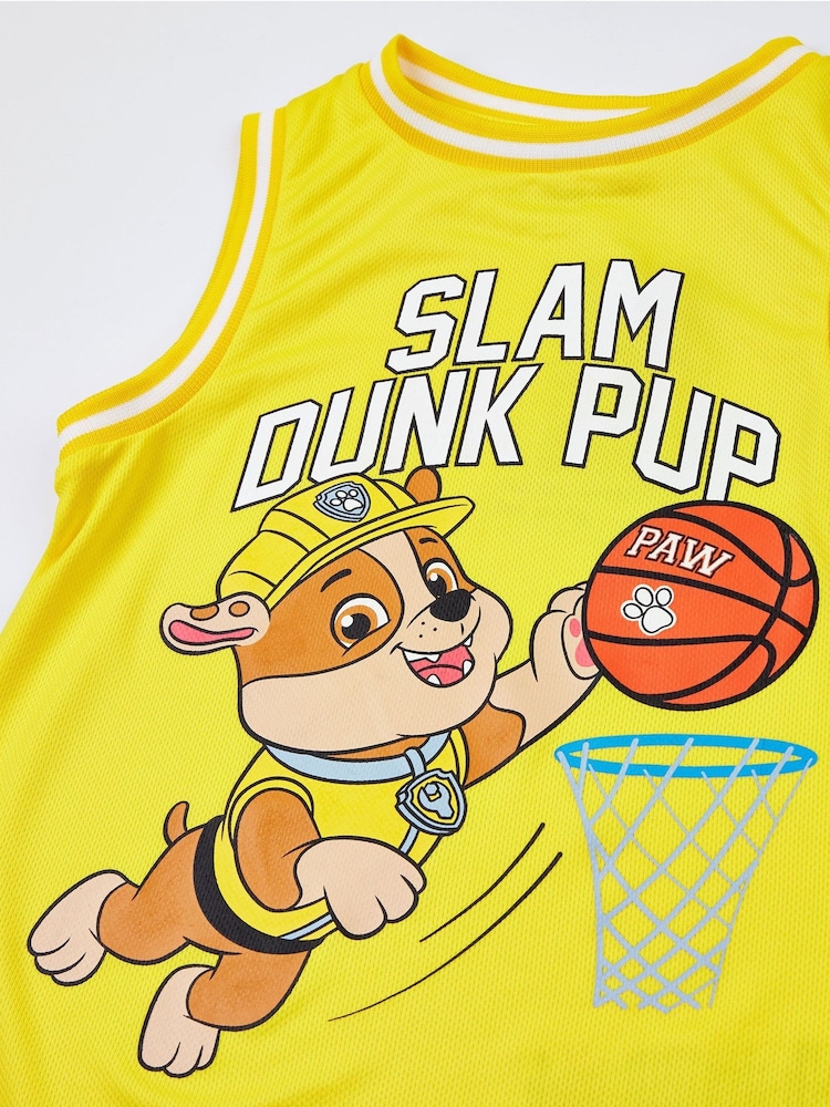 Vanilla Underground Yellow Paw Patrol Kids Marshall 2 Piece Basketball Set - Image 6 of 8