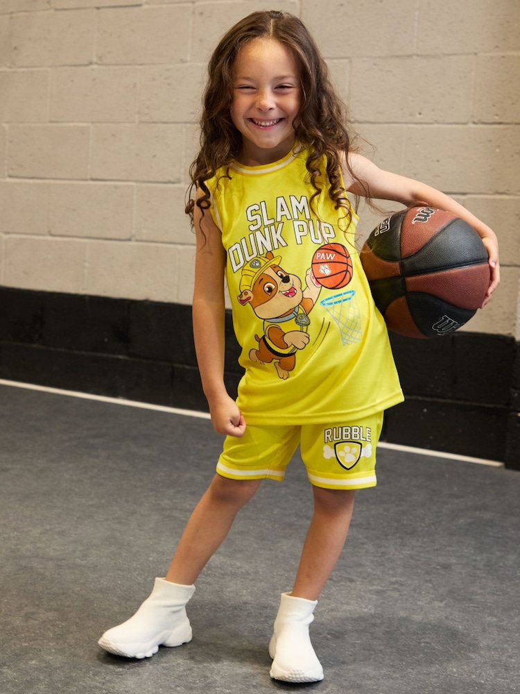Vanilla Underground Yellow Paw Patrol Kids Marshall 2 Piece Basketball Set - Image 7 of 8