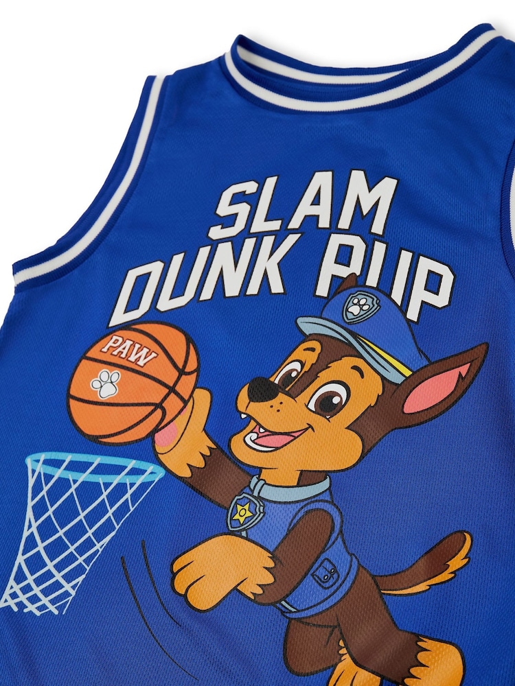Niebieski - Vanilla Underground Paw Patrol Kids Marshall 2 Piece Basketball Set - Image 5 of 8