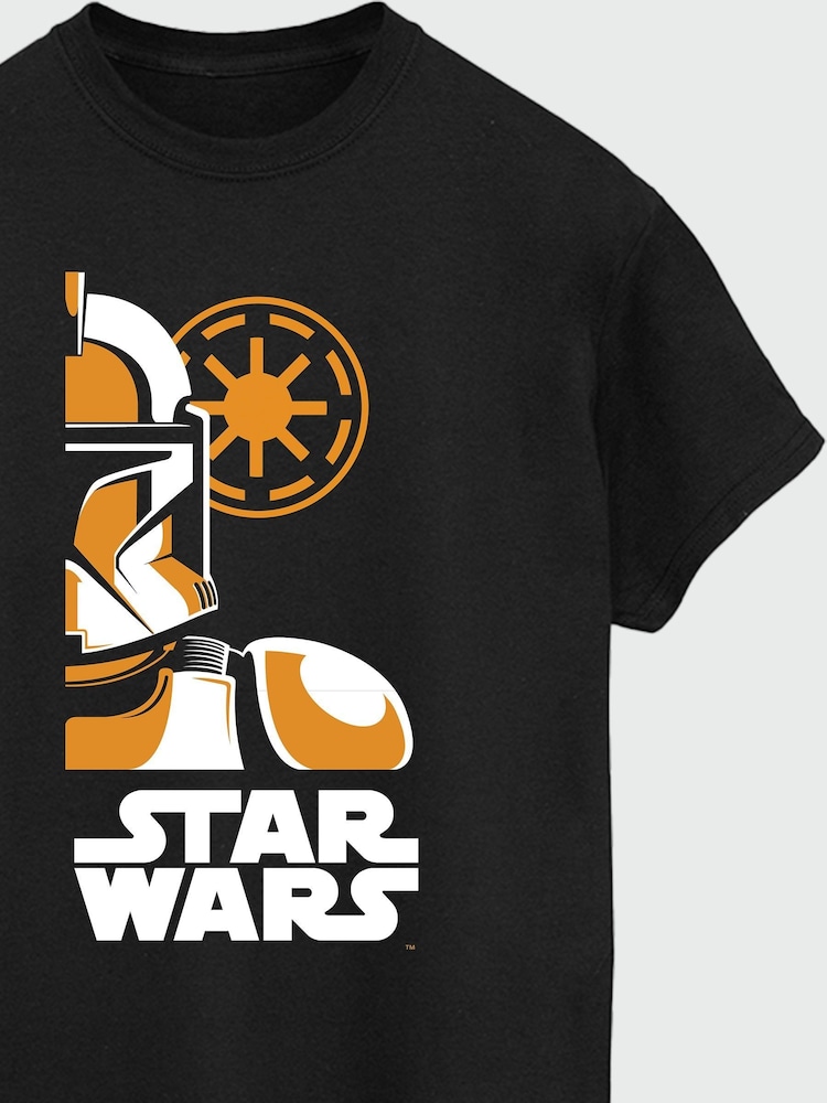 Brands In Black Mens Star Wars Stormtrooper Art Poster 100% Cotton T-Shirt - Image 3 of 3