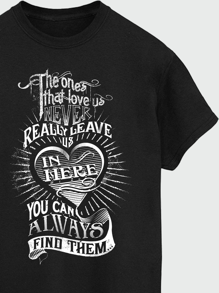 Brands In Black Women Boyfriend Fit Harry Potter The Ones That Love Us 100% Cotton T-Shirt - Image 3 of 3