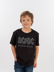 Brands In Black ACDC Back Boys Music T-Shirt - Image 1 of 2