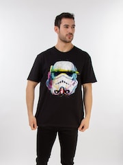 Brands In Black 100% Cotton Star Wars Command Stormtrooper Art Mens T-Shirt - Image 1 of 3