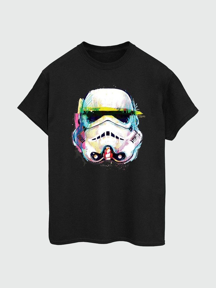 Brands In Black 100% Cotton Star Wars Command Stormtrooper Art Mens T-Shirt - Image 2 of 3