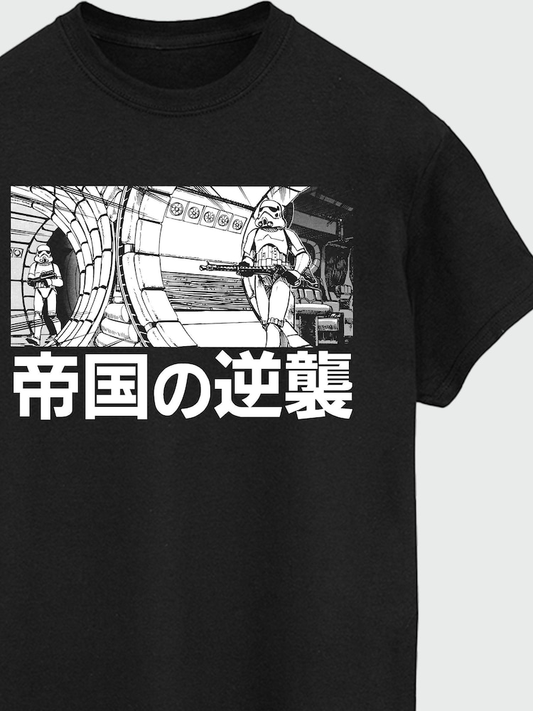 Brands In Black 100% Cotton Star Wars Stormtrooper Anime T-Shirt - Image 3 of 3