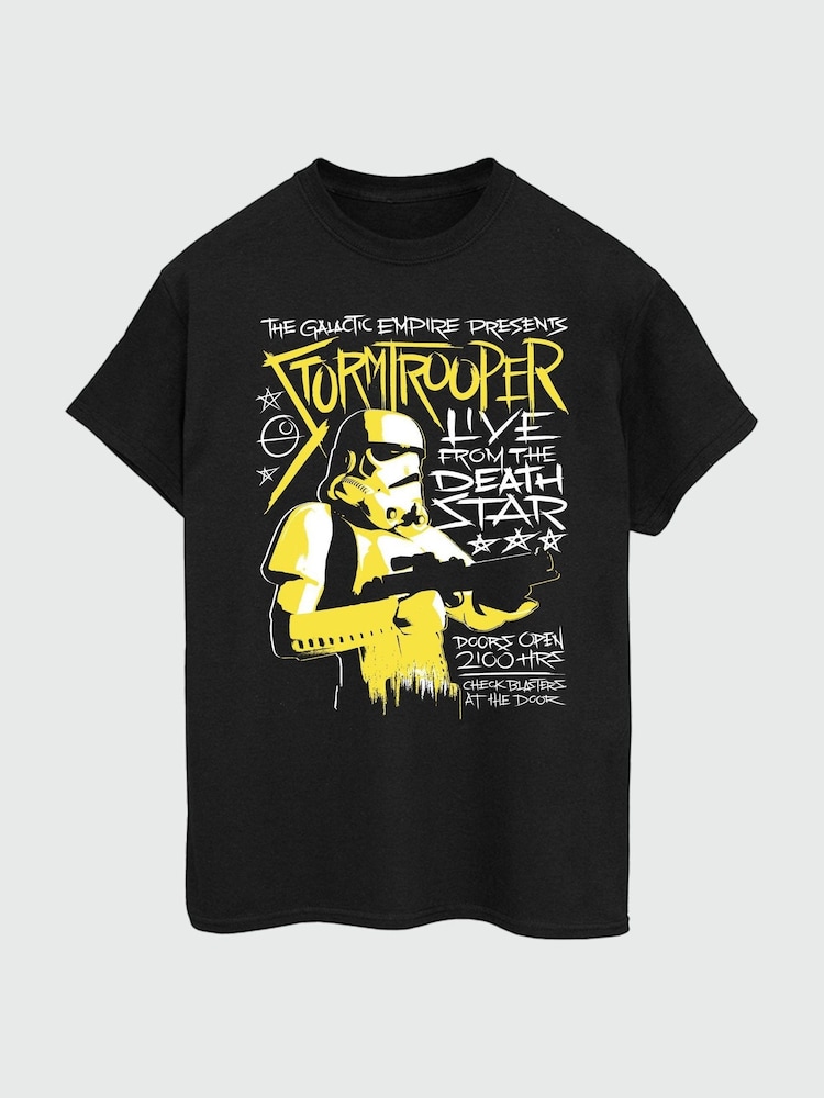 Brands In Black 100% Cotton Star Wars Rock Poster Stormtrooper Mens T-Shirt - Image 2 of 3