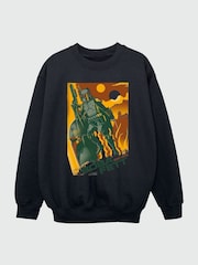 Brands In Black Boys Star Wars Biba Fett Collage 100% Cottton Sweatshirt - Image 2 of 3