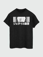 Brands In Black 100% Cotton Star Wars Jedi Japanese T-Shirt - Image 2 of 3