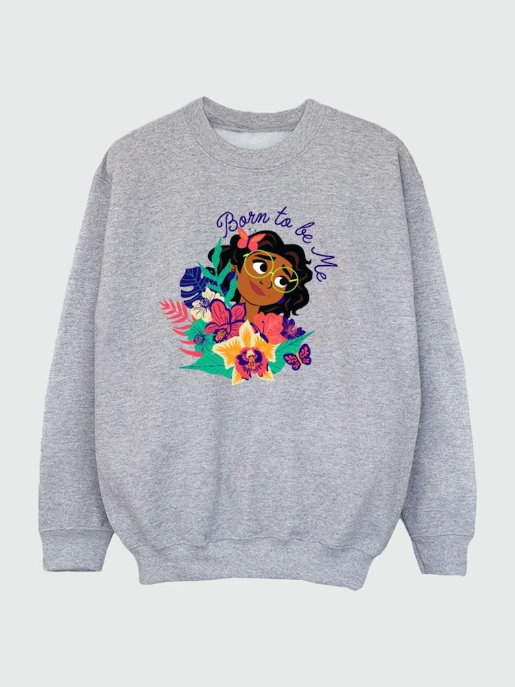 Brands In Grey Encanto Mirabel Born To Be Me Girls Heather Sweatshirt - Image 2 of 3