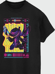 Brands In Black 100% Cotton Lilo and Stitch Collegial Pastel Women Boyfriend Fit T-Shirt - Image 3 of 3