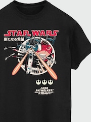 Brands In Black 100% Cotton Star Wars Classic Luke Manga Mens T-Shirt - Image 3 of 3