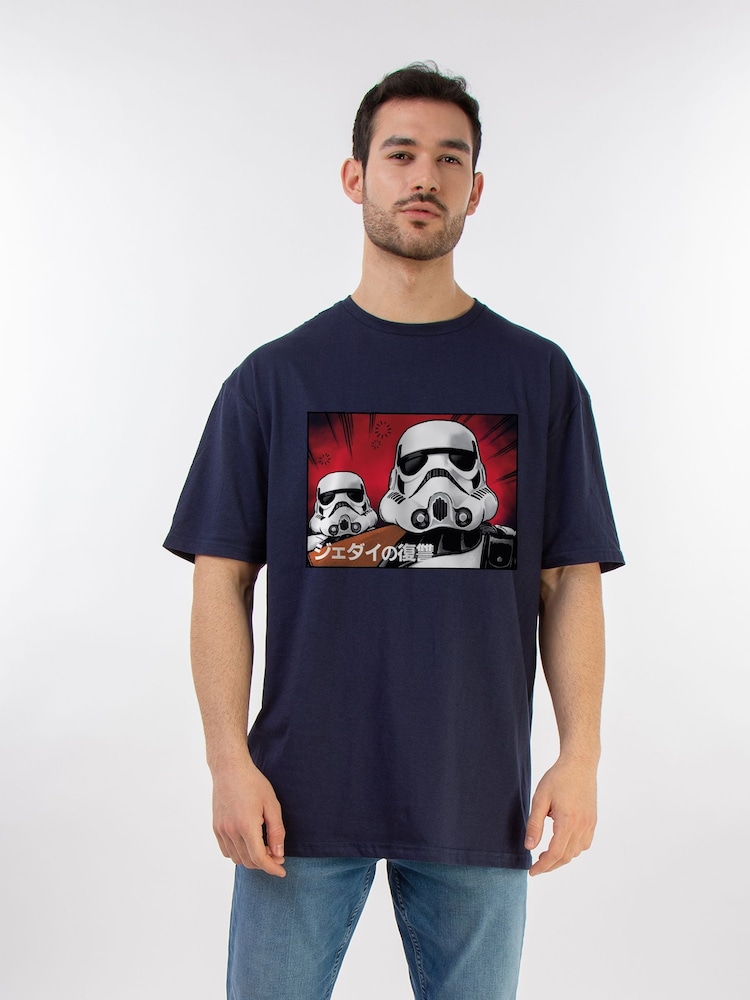 Brands In Blue 100% Cotton Star Wars Stormtrooper Japanese T-Shirt - Image 1 of 3