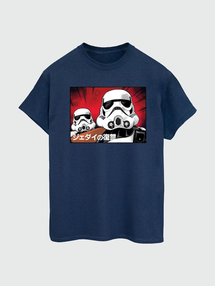 Brands In Blue 100% Cotton Star Wars Stormtrooper Japanese T-Shirt - Image 2 of 3