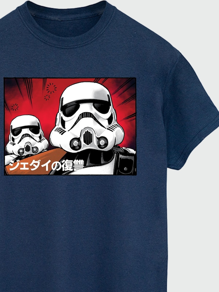 Brands In Blue 100% Cotton Star Wars Stormtrooper Japanese T-Shirt - Image 3 of 3