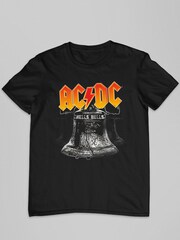 All + Every Black ACDC Hell Bells Mens 100% Cotton Music T-Shirt - Image 2 of 3