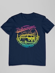 All + Every Blue Volkswagen Life Is A Journey Mens 100% Cotton T-Shirt - Image 2 of 3