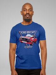 All + Every Blue Ford Escort RS2000 Mens 100% Cotton T-Shirt - Image 1 of 3