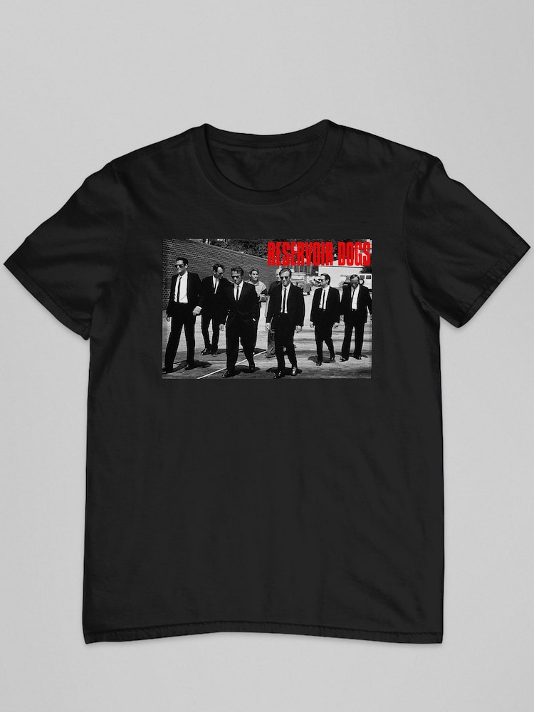 All + Every Black Reservoir Dogs Cast Title Shot Mens 100% Cotton T-Shirt - Image 2 of 3