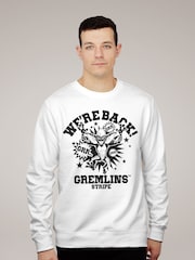 All + Every White Gremlins Halloween We Are Back Mens Sweatshirt - Image 1 of 3