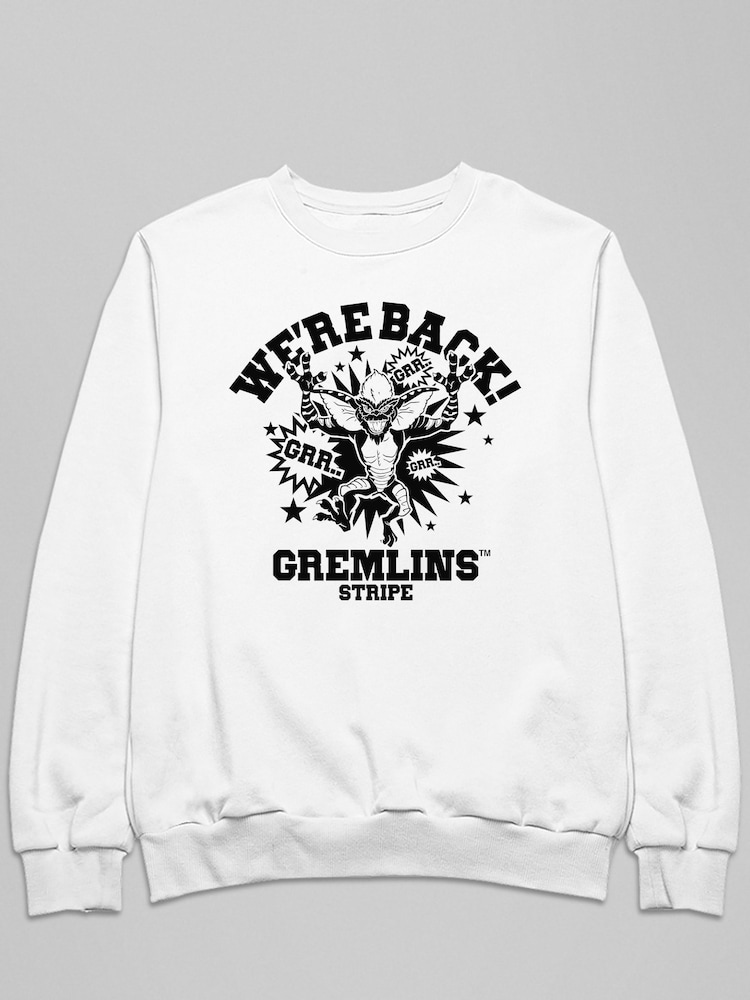 All + Every White Gremlins Halloween We Are Back Mens Sweatshirt - Image 2 of 3