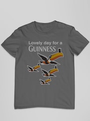 All + Every Grey Guinness Toucans Lovely Day For A Guinness Mens 100% Cotton T-Shirt - Image 2 of 3