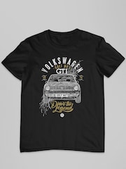 All + Every Black Volkswagen Golf GTI Drive The Legend Mens 100% Cotton T-Shirt - Image 2 of 3