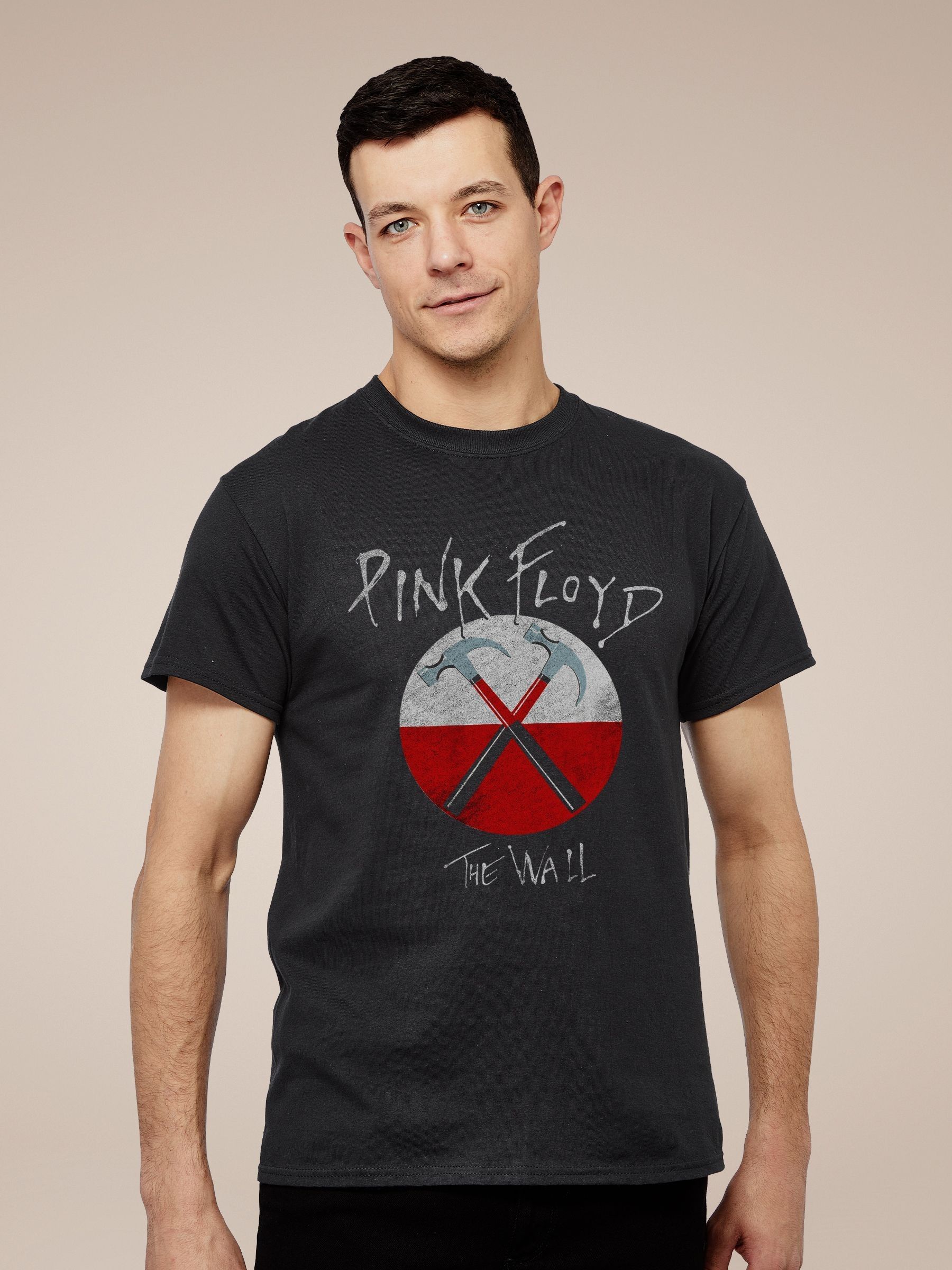 Buy All + Every Black Pink Floyd The Wall Hammers Logo Mens Music