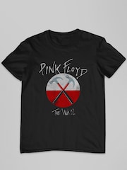 All + Every Black Pink Floyd The Wall Hammers Logo Mens Music 100% Cotton T-Shirt - Image 2 of 3