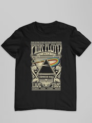 All + Every Black Pink Floyd Carnegie Hall Poster Mens Music 100% Cotton T-Shirt - Image 2 of 3
