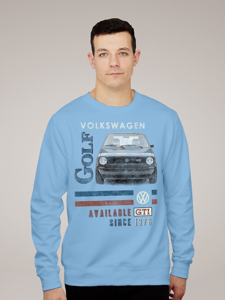 All + Every Blue Official Volkswagen GTI 1976 Mens Sweatshirt - Image 1 of 3