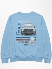 All + Every Blue Official Volkswagen GTI 1976 Mens Sweatshirt - Image 2 of 3