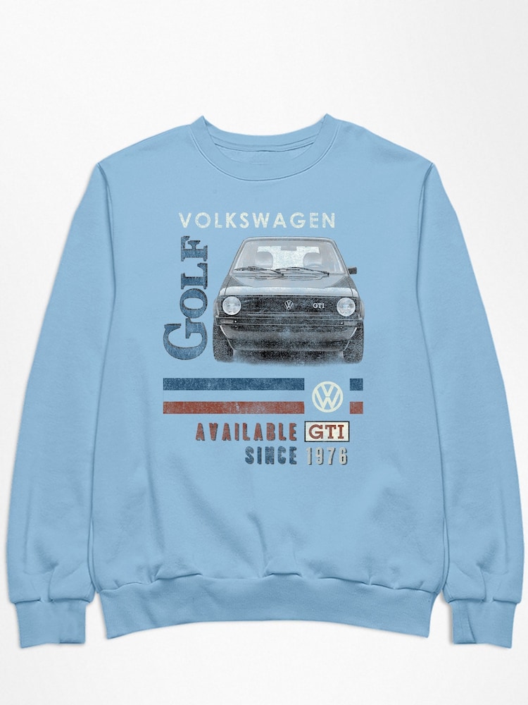All + Every Blue Official Volkswagen GTI 1976 Mens Sweatshirt - Image 2 of 3