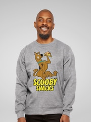 All + Every Grey Scooby Doo Pizza Scooby Snacks Mens Sweatshirt - Image 1 of 3