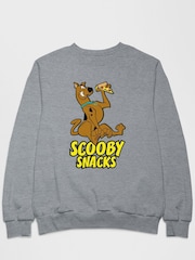 All + Every Grey Scooby Doo Pizza Scooby Snacks Mens Sweatshirt - Image 2 of 3